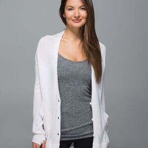 Lululemon Cardi In the Front Sweater, Off White
